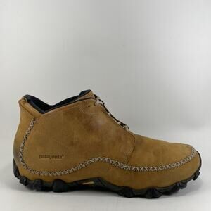 Patagonia Ranger Smith Boots Mid Tan Waterproof Mens Size 10.5 Lace Up Moc Toe